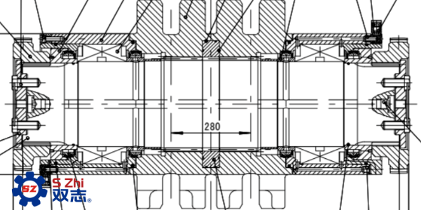 SGZ1000/2000刮板輸送機(jī)鏈輪組件介紹_河南雙志